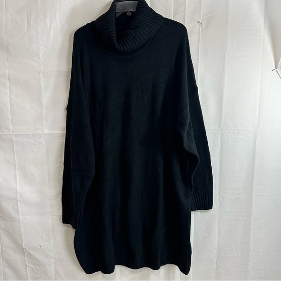 GAP Women’s Long Sleeve Turtleneck Sweater Dress Black XL - Picture 1 of 7